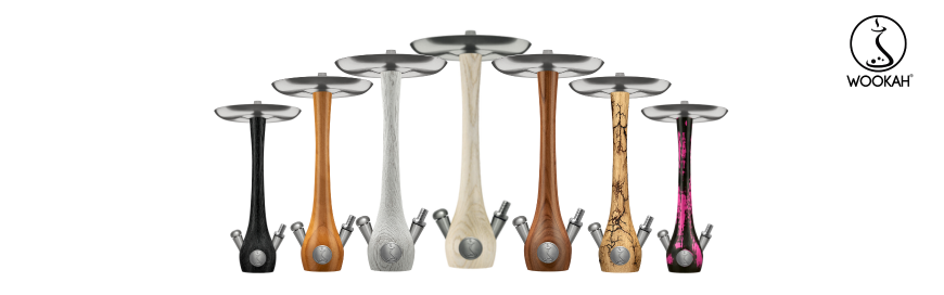 WOOKAH Rauchsäule - Holz-Shisha-Basen